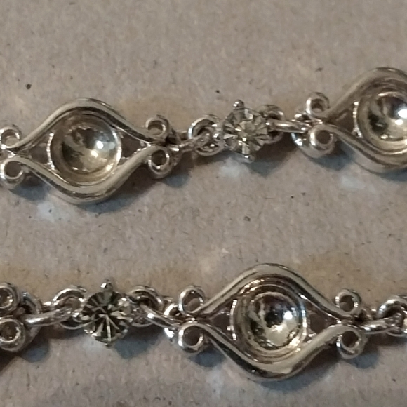 Silverplate bracelet and anklet - Picture 3 of 3